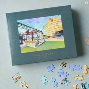 New Sealed Magnolia Silos 500 Pieces Puzzle Made In USA Unopened